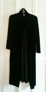 Black Velvet Light Wight Duster Jacket